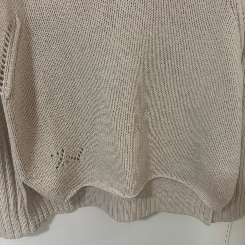 Zadig & Voltaire 100% merino wool Valmy we amour vneck sweater size S - Picture 10 of 15